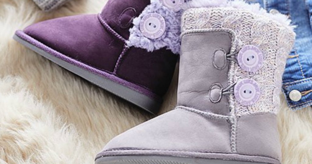 Girls MukLuk Boots in Purple