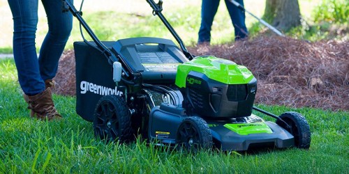 Greenworks Mower Only $199.99 (Regularly $400) | Charger & Two Batteries Included