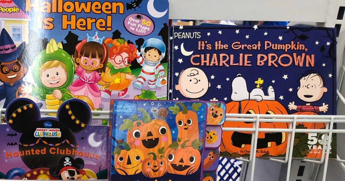 Halloween Books in a store rack