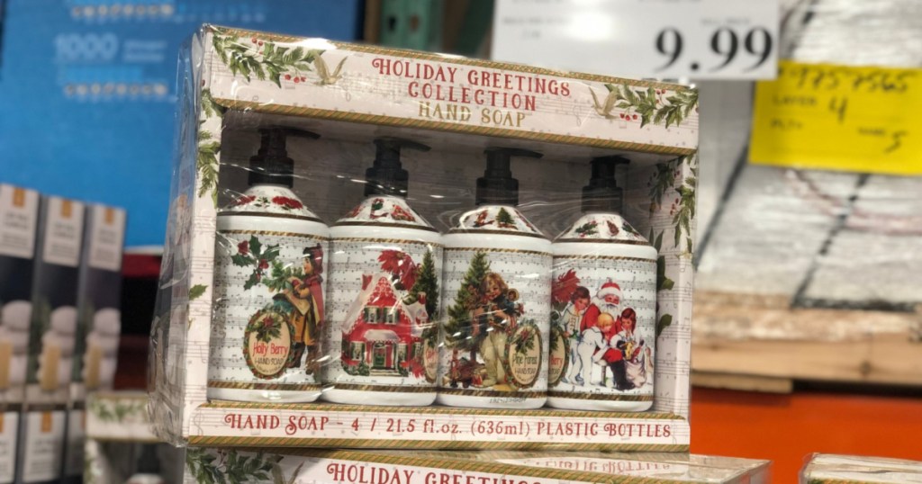 holiday greetings collection hand soap 4 pack at costco