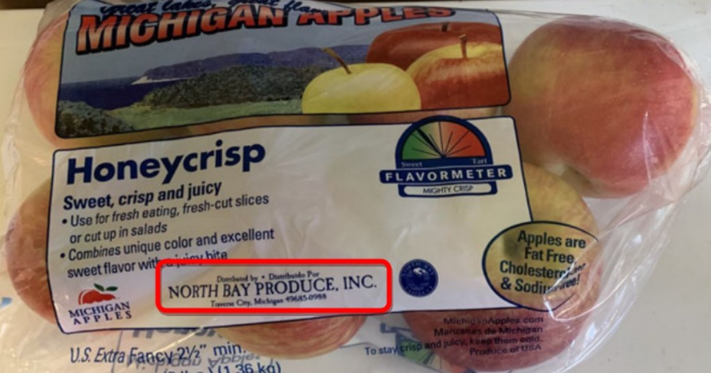 Bag of North Bay Produce Honeycrisp Apples