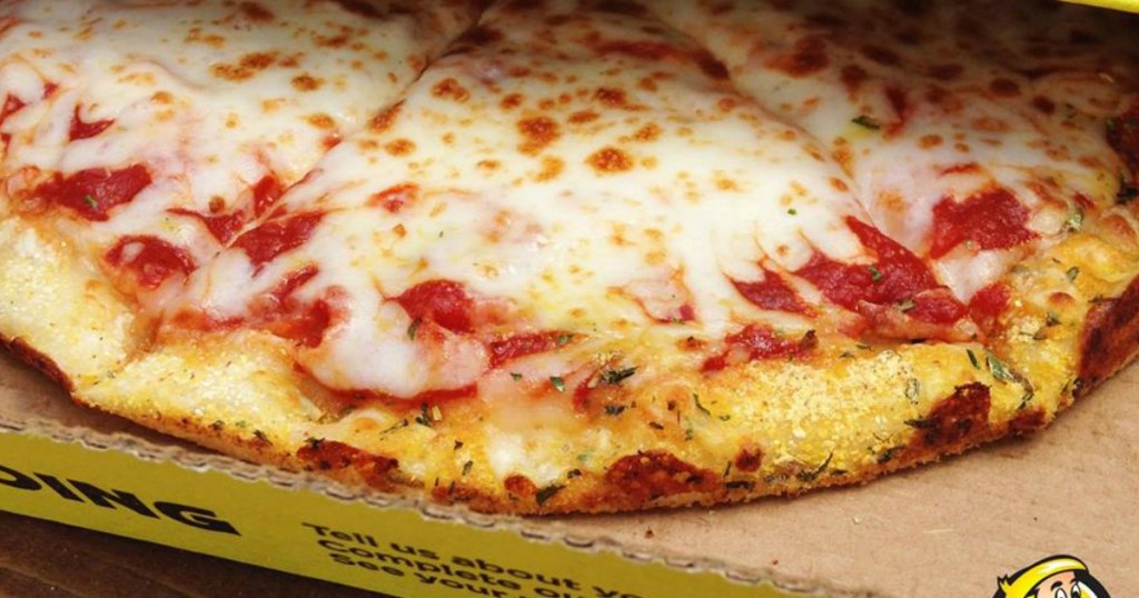 Hungry Howie's Cheese Pizza in box
