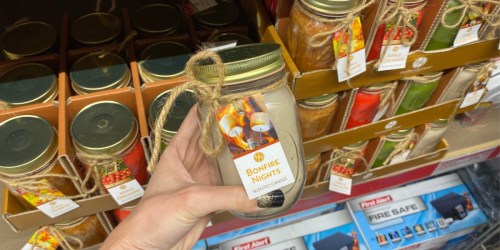 New ALDI Fall Mason Jar Candles Only $4.99 | Bonfire Nights, Apple Orchard & More