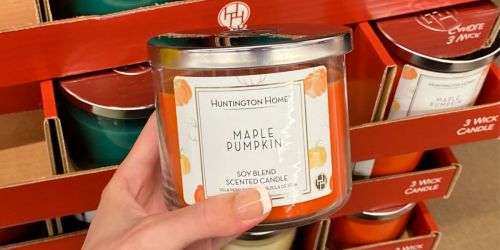 New Fall Scented 3-Wick Candles Only $3.99 at ALDI | Maple Pumpkin, Crisp Weather & More