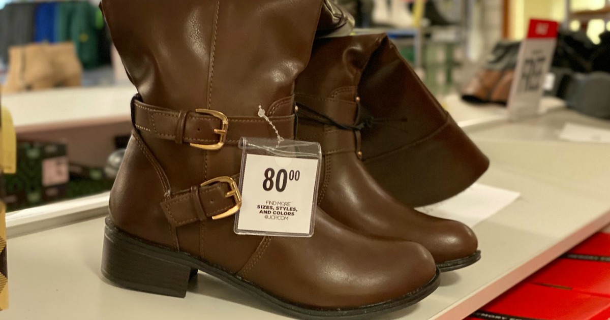 jcpenney buy 1 pair boots get 2 free