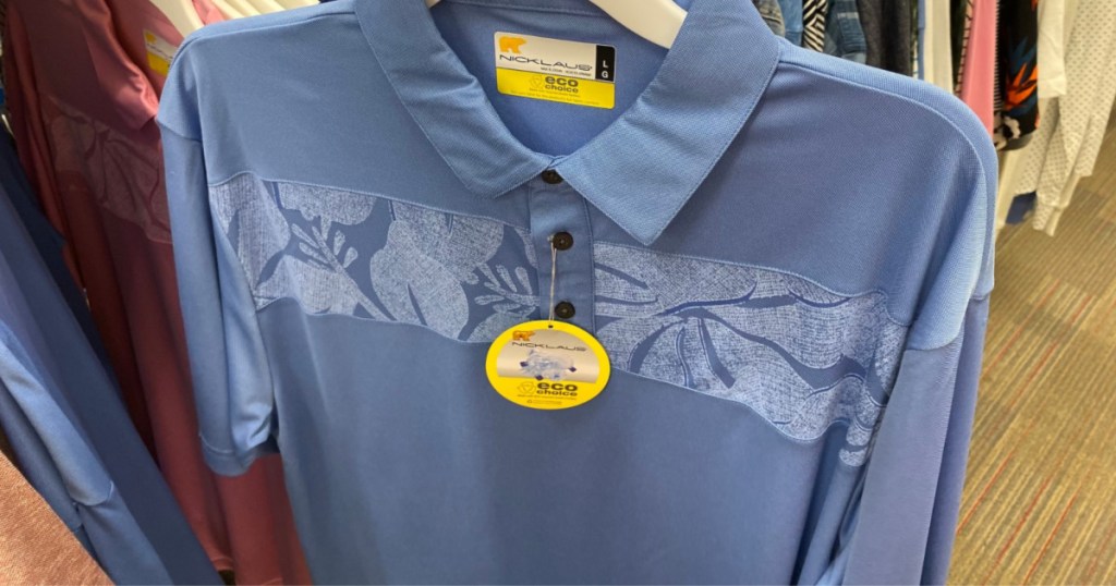 Jack Nicklaus Men's Oxford Polo Shirt Blue
