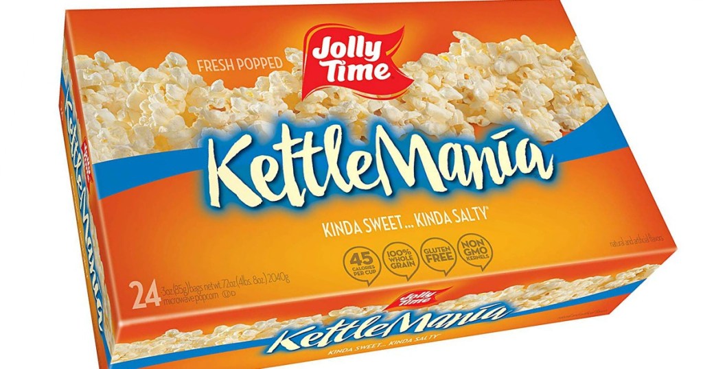 Jolly Time Kettlemania popcorn box