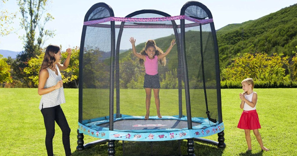 L.O.L. Surprise! 7' Enclosed Trampoline with Safety Net