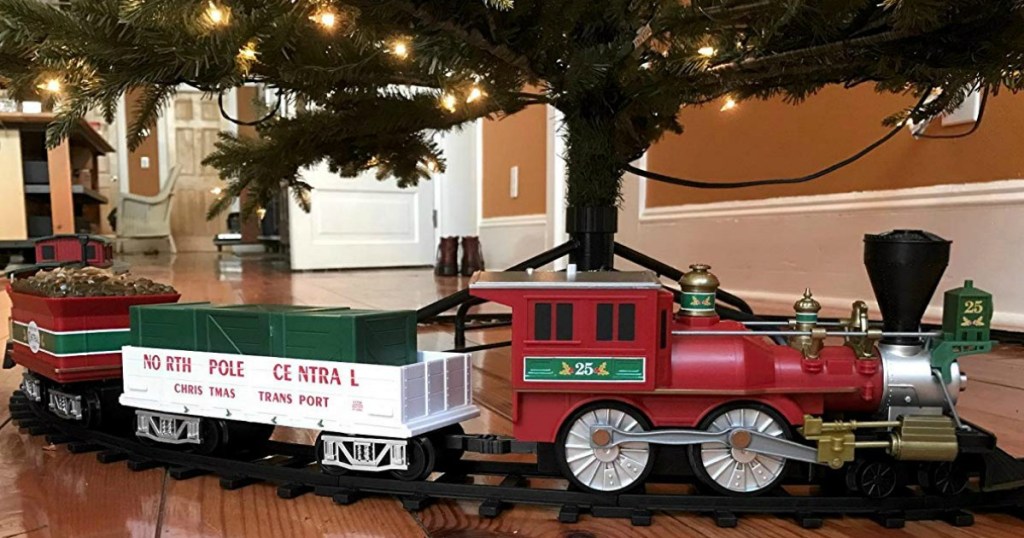 Lionel North Pole Central Train under Christmas tree