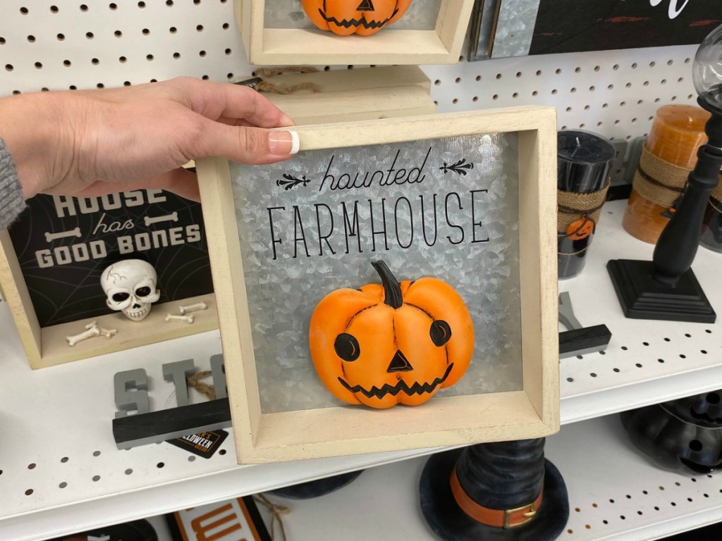 3-D framed artwork with Halloween theme