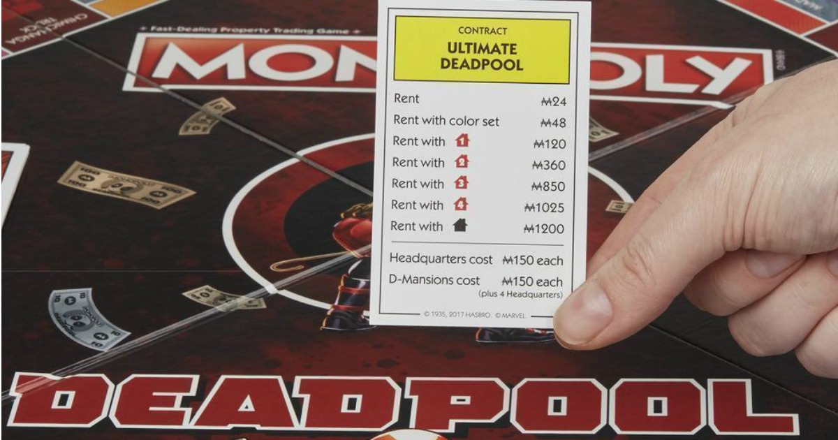 deadpool monopoly gamestop