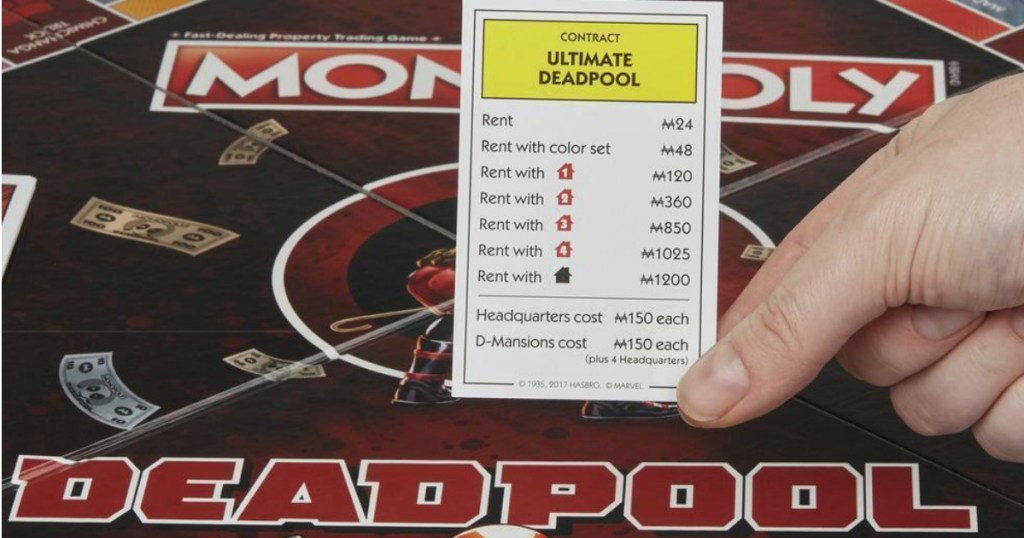 Marvel Deadpool Collector's Edition Monopoly Game