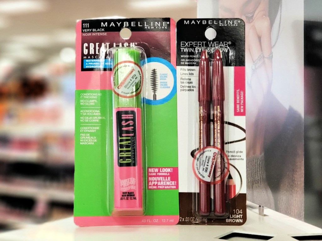 Maybelline Mascara & Eye Brow Pencils at CVS