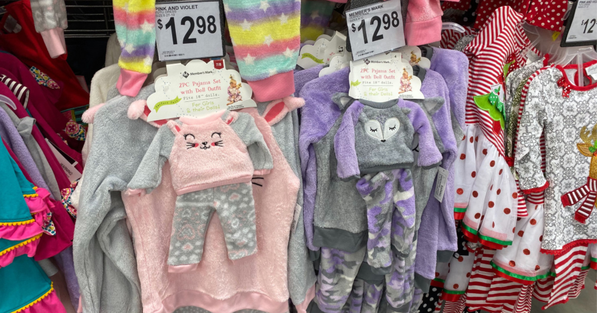 pajamas with matching doll outfit