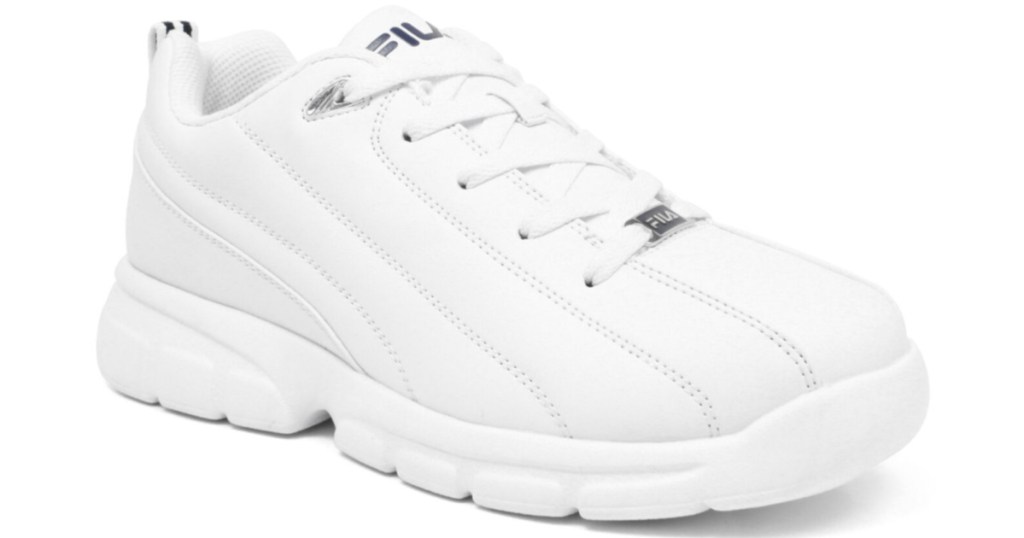 mens white fila shoes