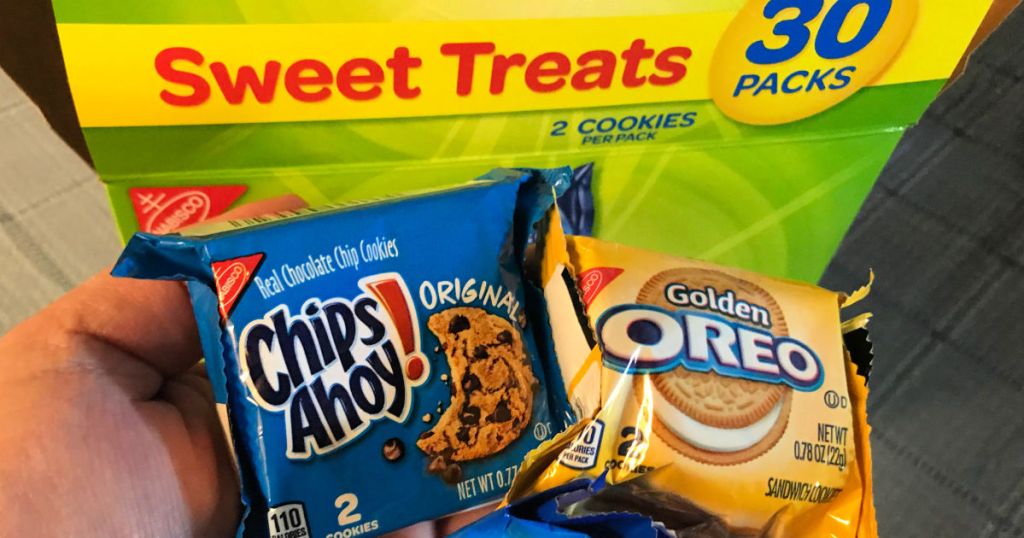 Nabisco Cookies chips ahoy and golden oreos