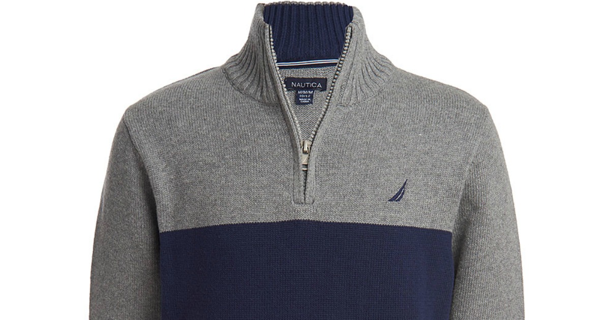 boys quarter zip pullover