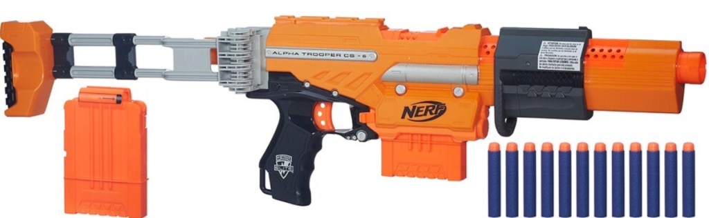 nerf blaster and ammo 