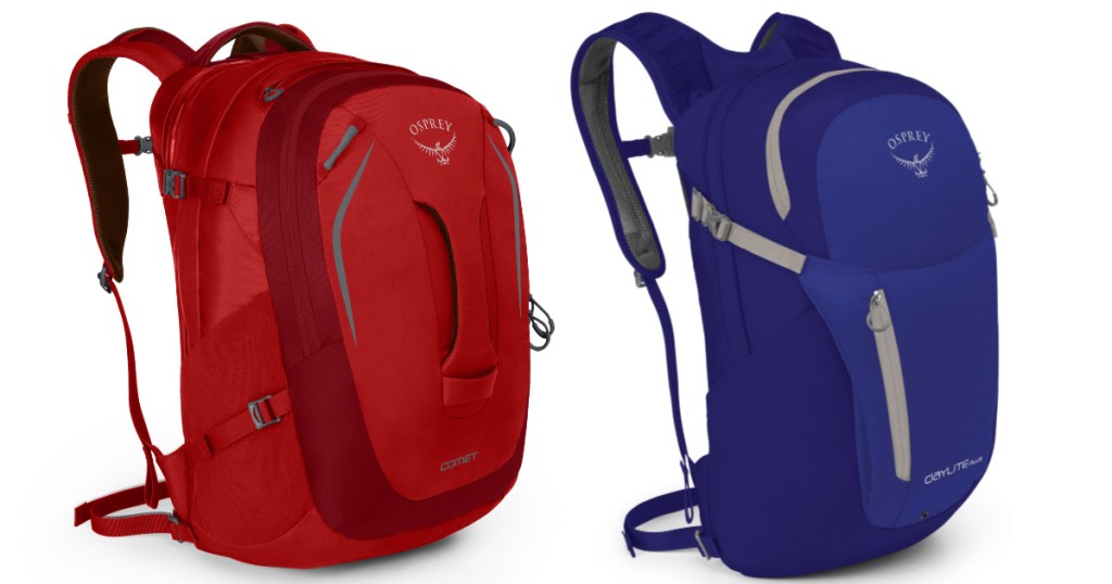 two osprey backpacks