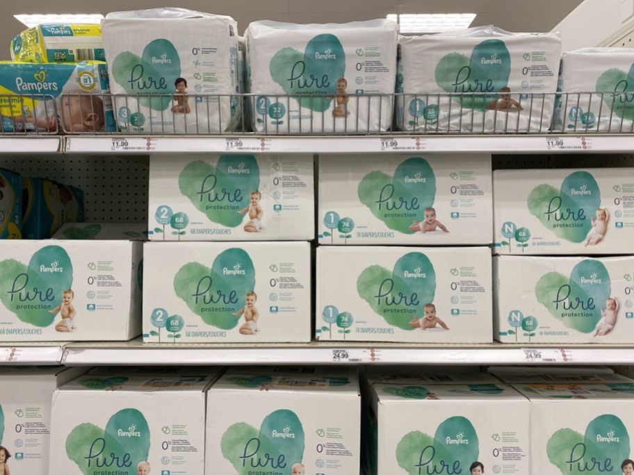 Pampers Pure diapers at Target