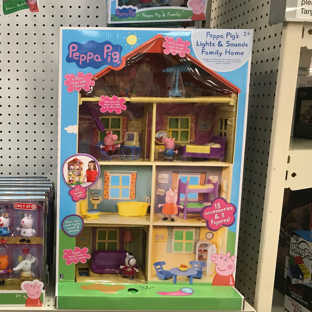peppa pig house with lights and sounds