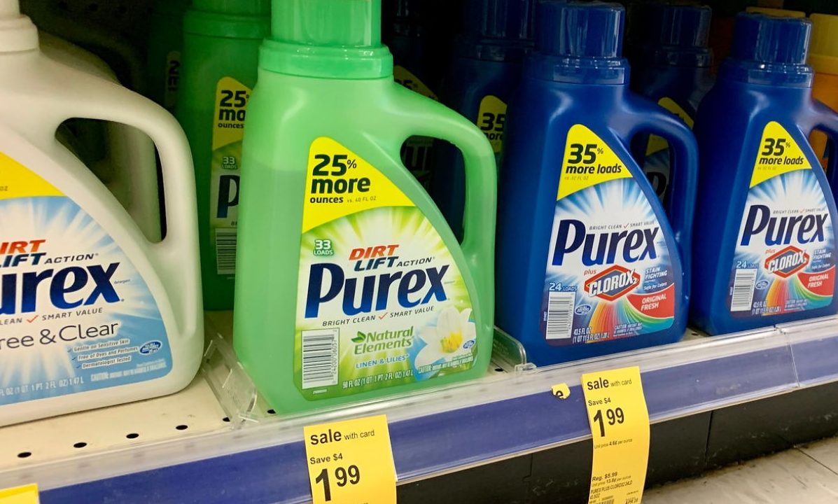 Purex Liquid Detergent on shelf