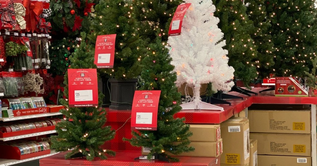Small Christmas Trees at Target