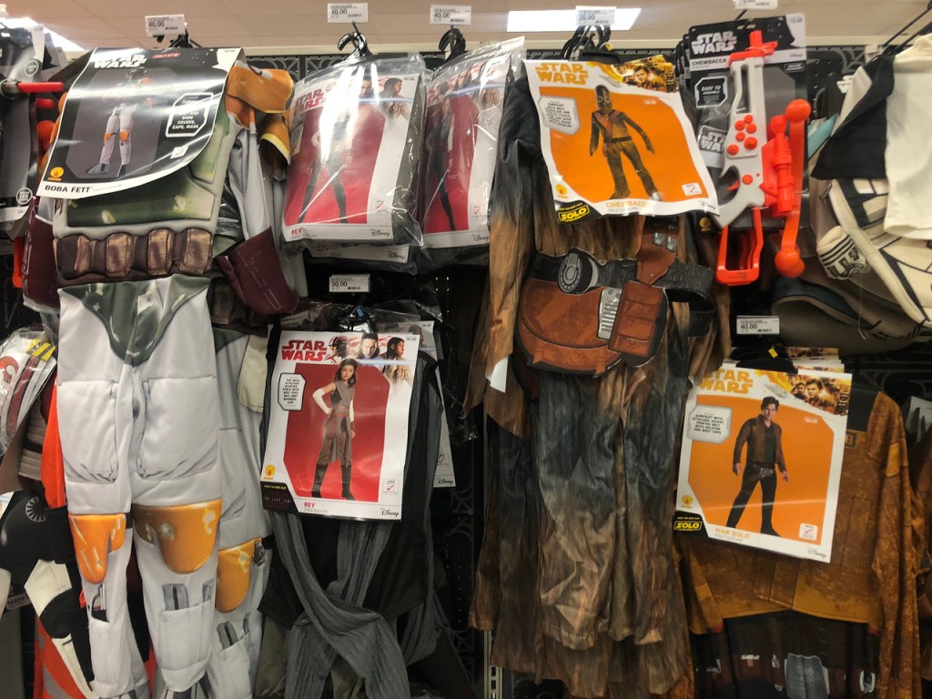Star wars Costumes in Target Aisle