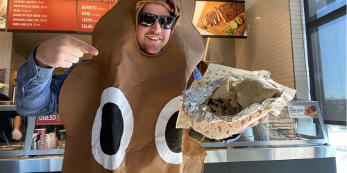Chipotle Burrito, Bowl, Salad OR Tacos ONLY $4 on Halloween | Dress in Costume
