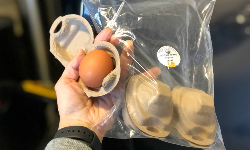 Sun Basket organic eggs