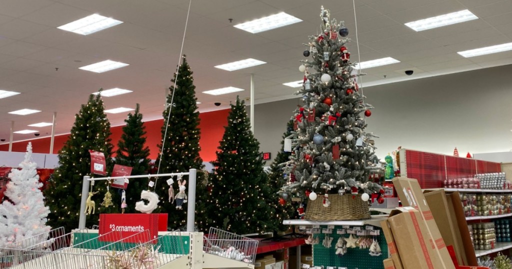 Tall Christmas Trees at Target
