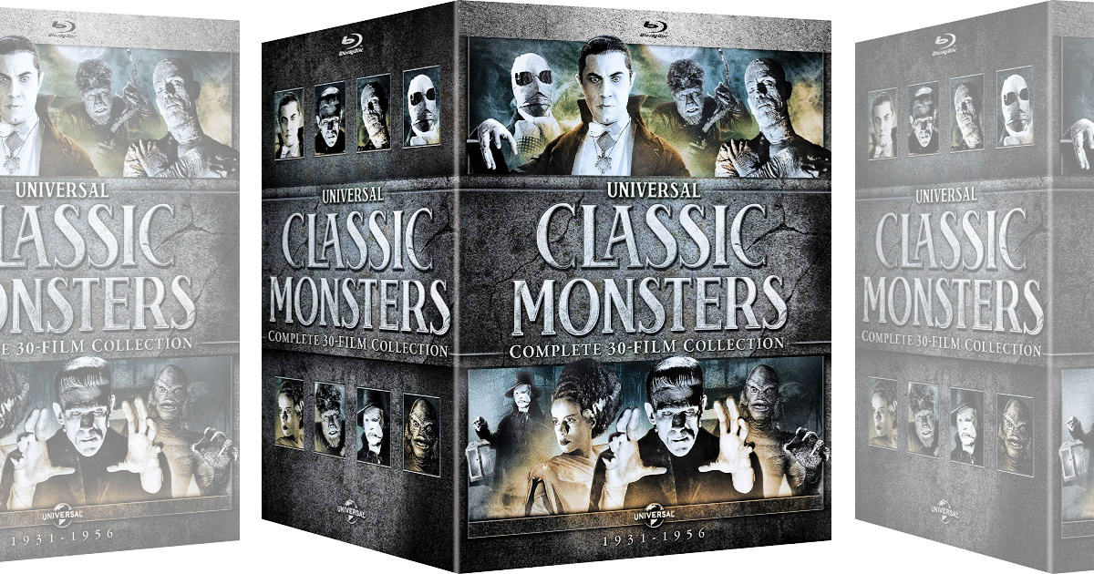 Universal Classic Monsters Complete 30-Film Blu-Ray Collection Only $69 ...