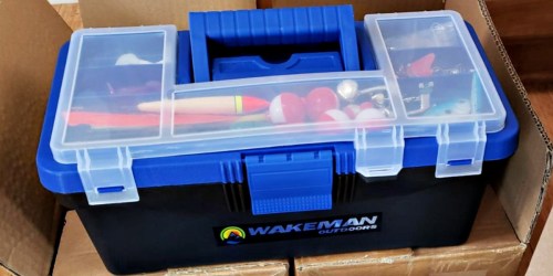 Wakeman Fishing Tackle Box & 55-Piece Tackle Kit Only $12.99 (Regularly $35) | Great Reviews