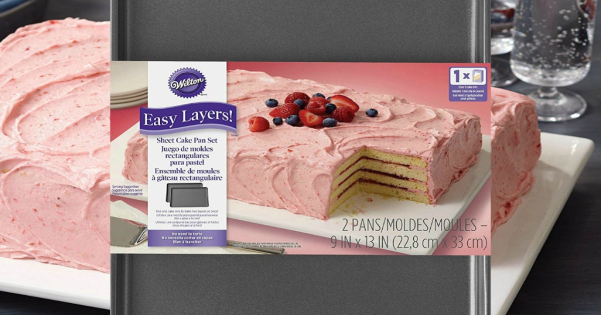 Wilton Easy Layers Sheet Cake Pan 2-Piece Set Only $6.44 at   (Regularly $10.39)