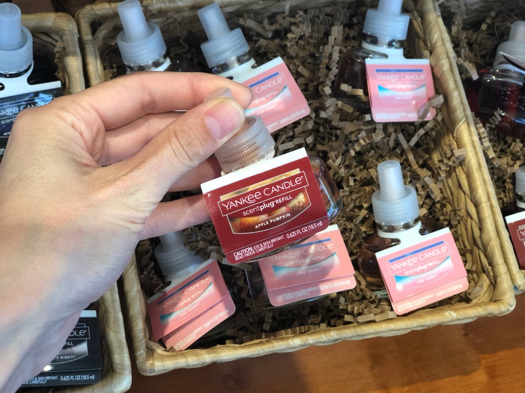 hand holding Yankee Candle ScentPlug Refill