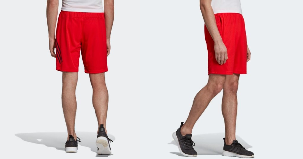 men's red adidas shorts