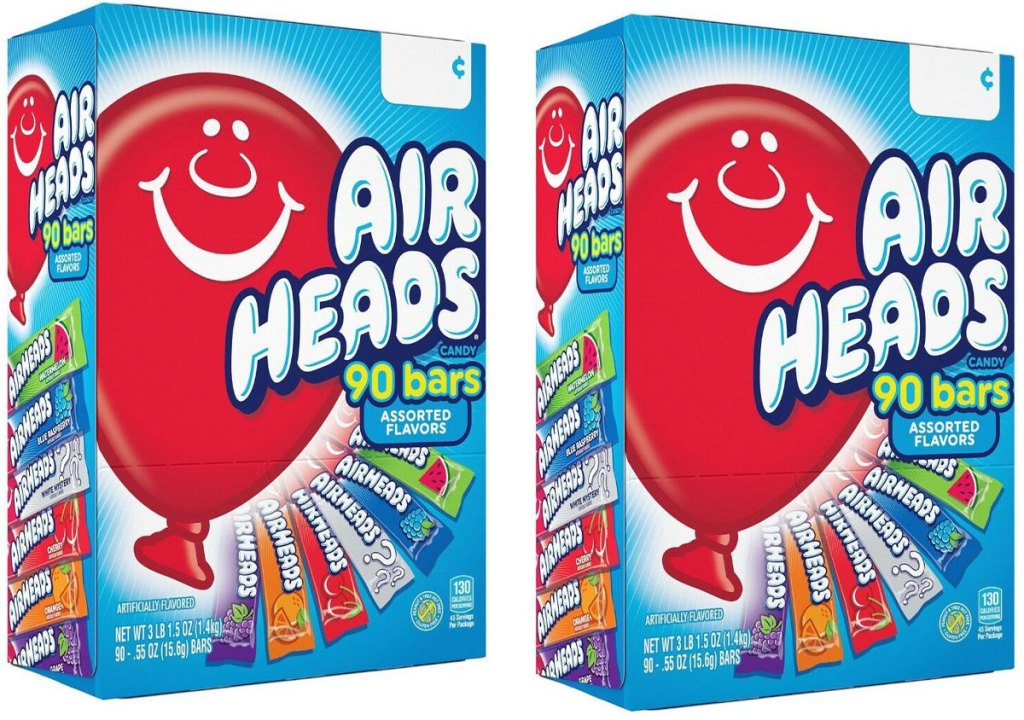 90 count variety box of airheads candy