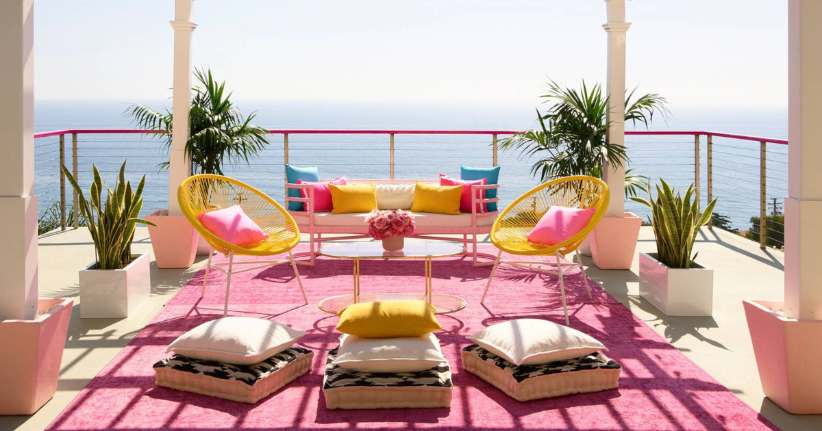 real life Barbie Dreamhouse patio