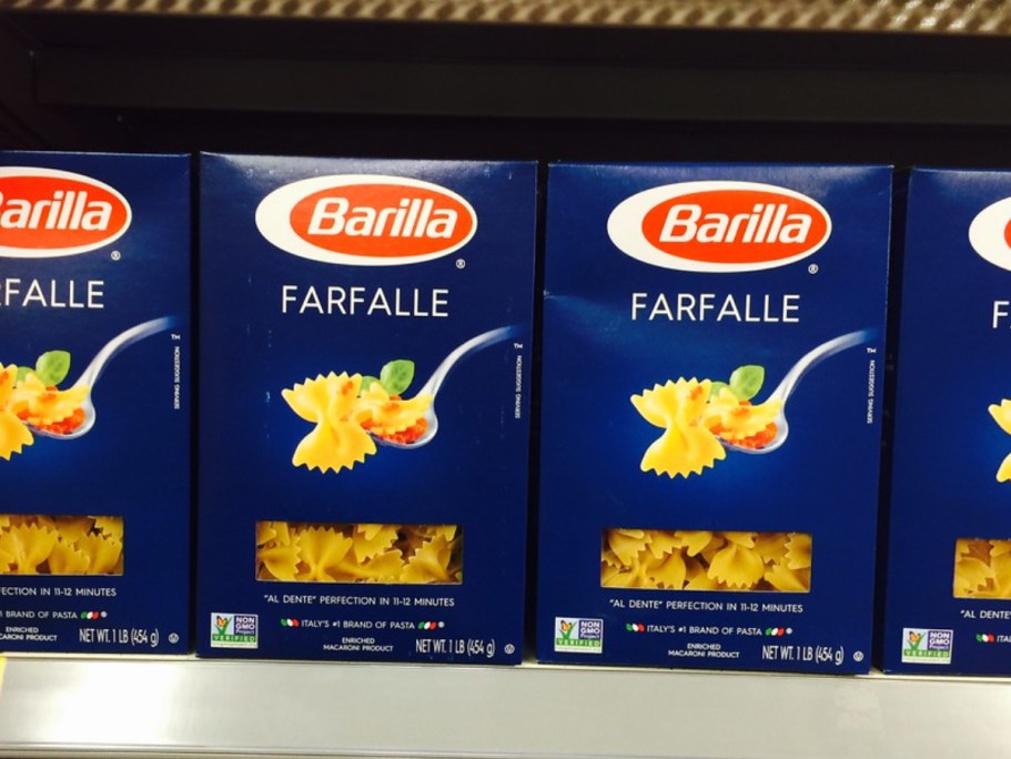 Barilla Farfalle Pasta 16oz 12-Pack Only $9.84 on Amazon (Just 82¢ Each)