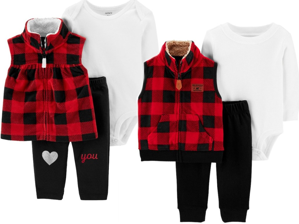 baby outfits with pants, vest and shirt