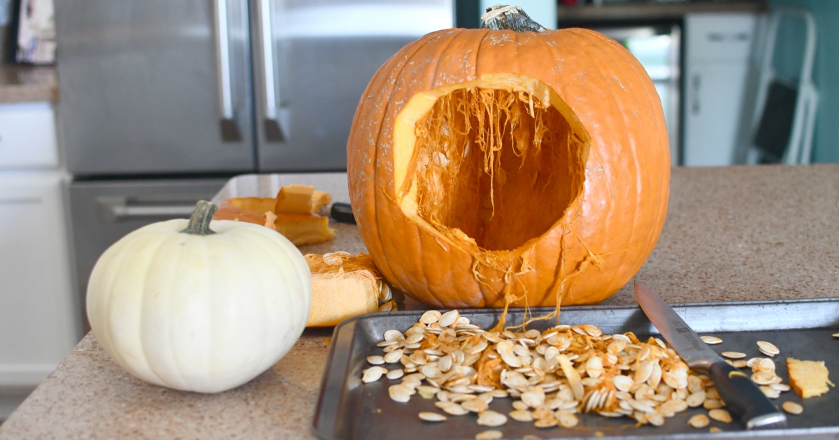 DIY Eyeball Pumpkin - Cool &amp; Spooky Pumpkin Carving Idea | Hip2Save