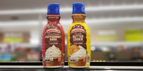 Seasonal Flavored Coffee Creamers Available at ALDI | Butter Cookie, Peppermint Bark & More