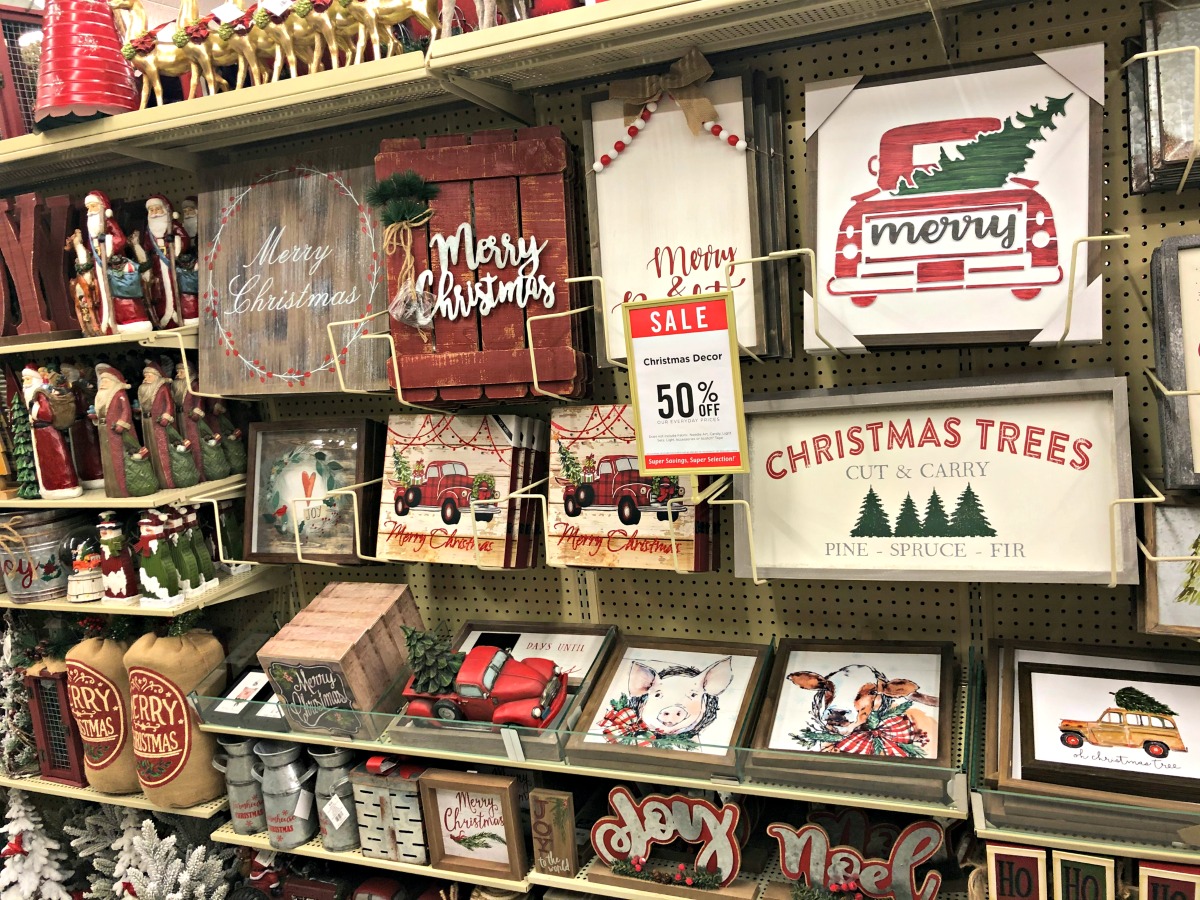 Style Your Mantel W Hobby Lobby Christmas Decorations On Sale Now   Hobby Lobby Christmas Signs  