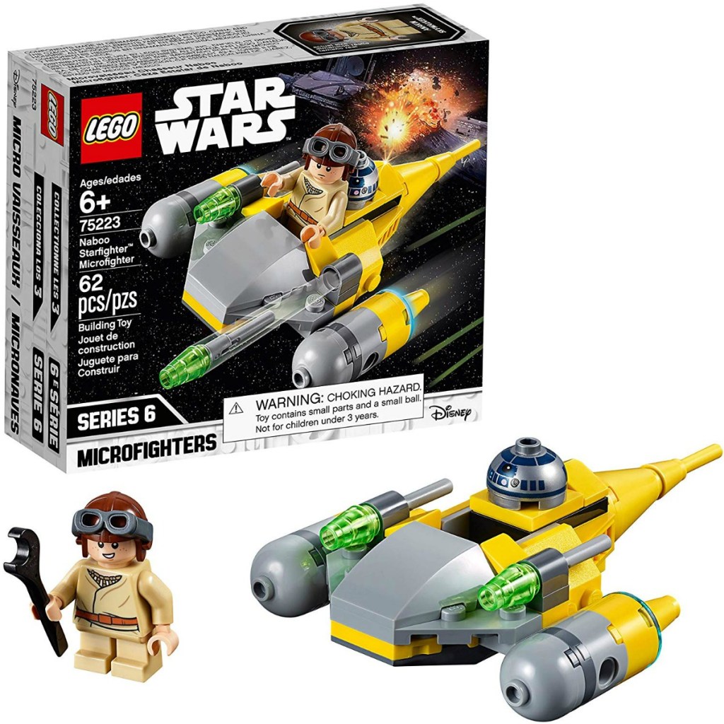 Star Wars LEGO set built with package