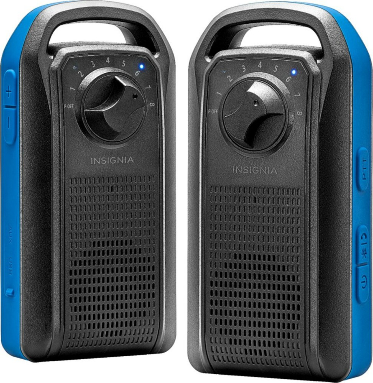 insignia walkie talkie speakers stock image