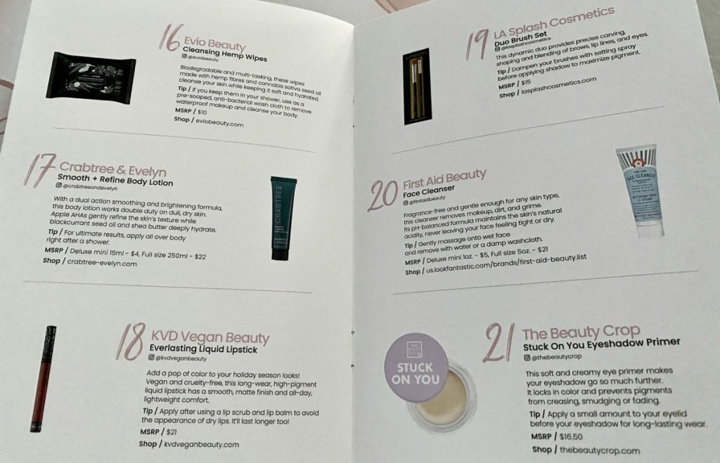 more items in glossybox advent calendar