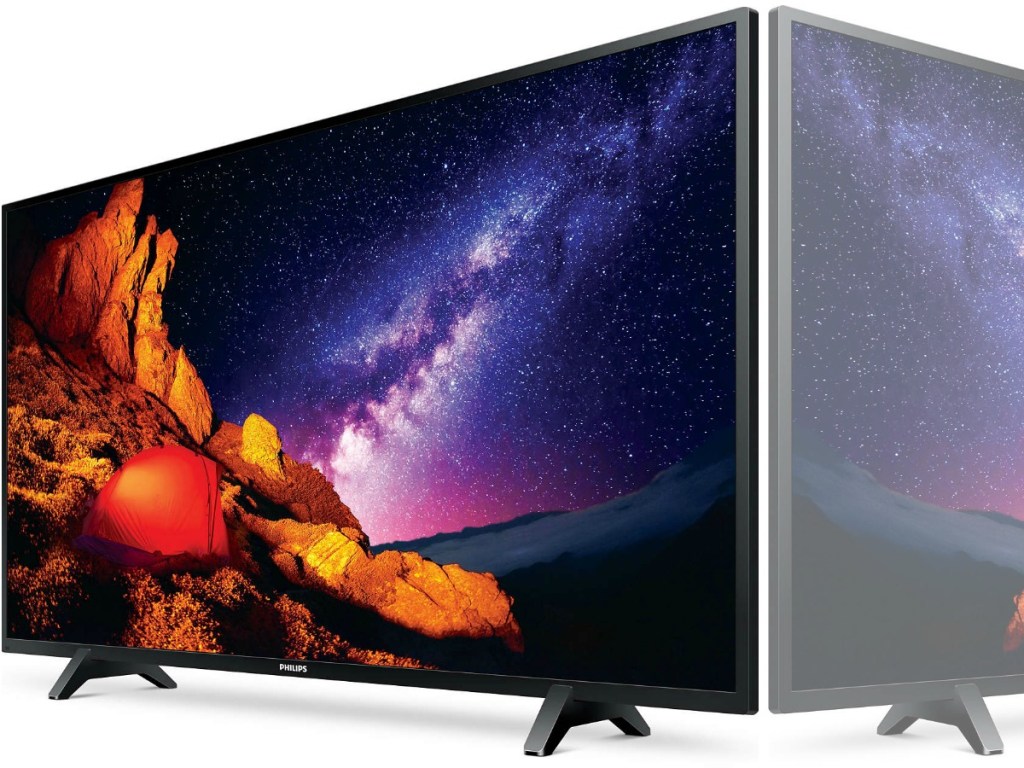 tv with picture of night sky