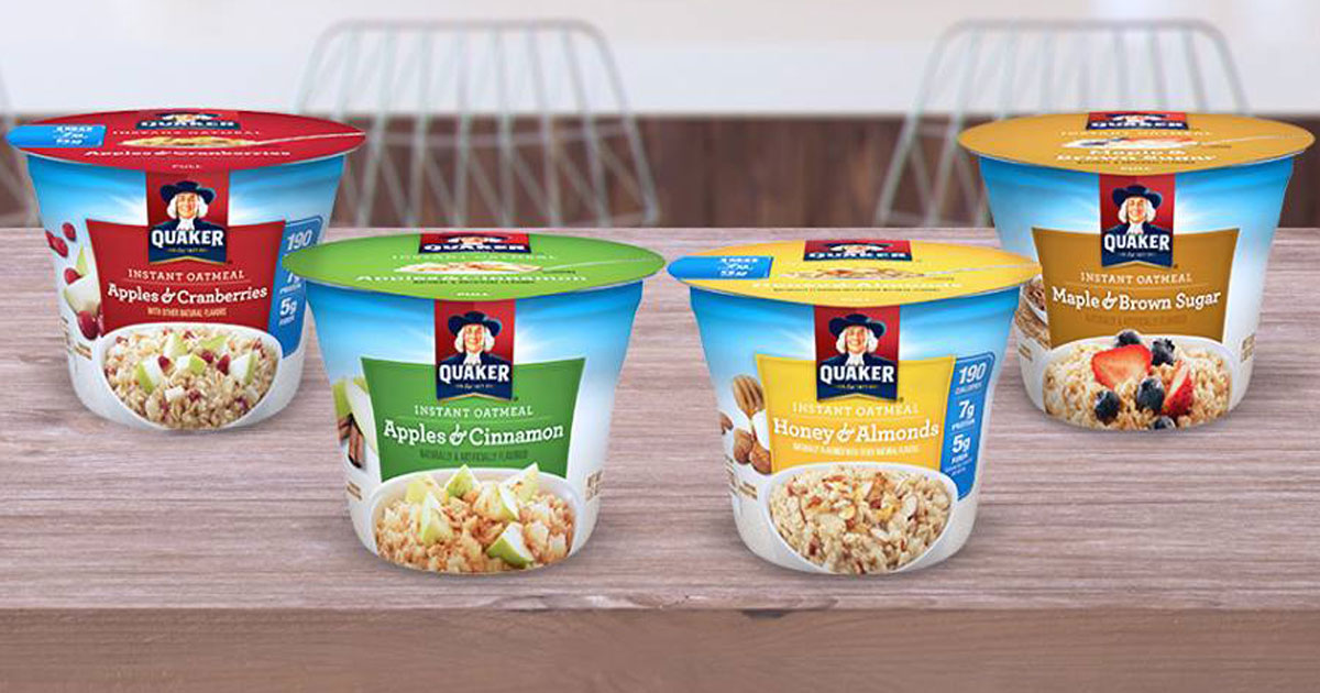 Quaker Instant Oatmeal 12Count Cups Only 8 Shipped at Amazon Just