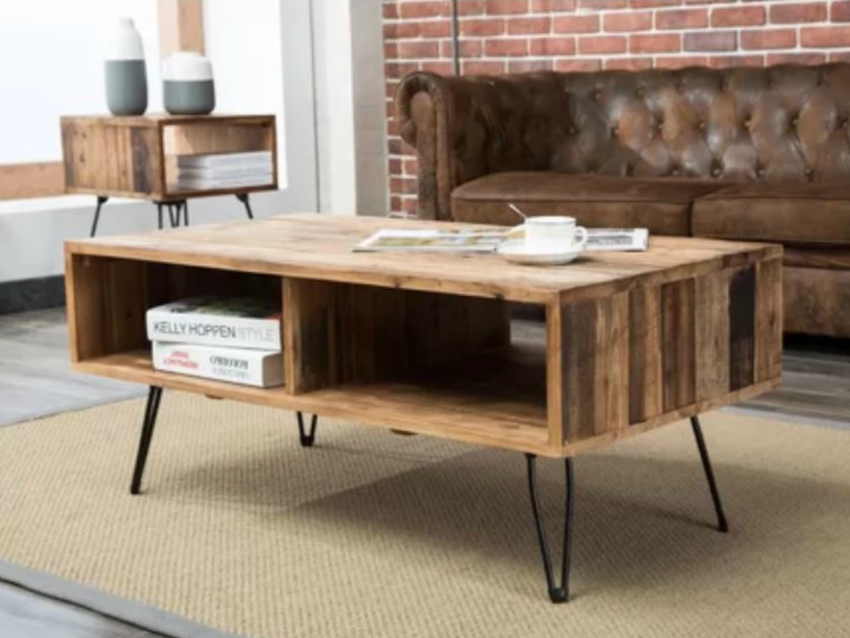 coffee table with side table and couch