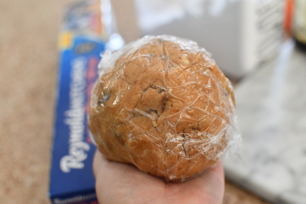 wrapped peanut butter ball